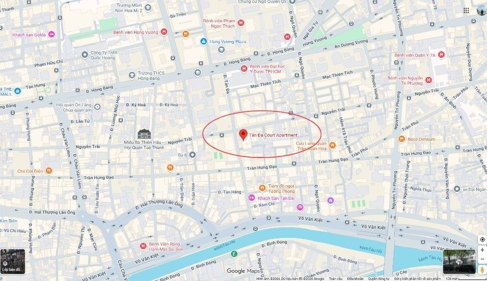 Vị trí dự án Tản Đà Court Quận 5