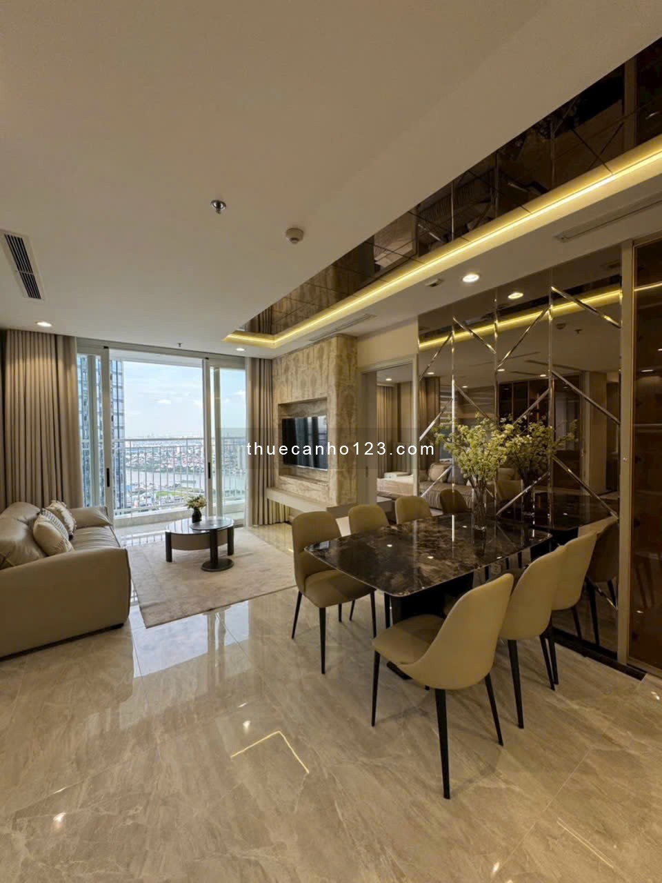 Cho thuê Vinhomes Central Park – Landmark 1 | Căn hộ 3PN – 2WC - Ảnh 4