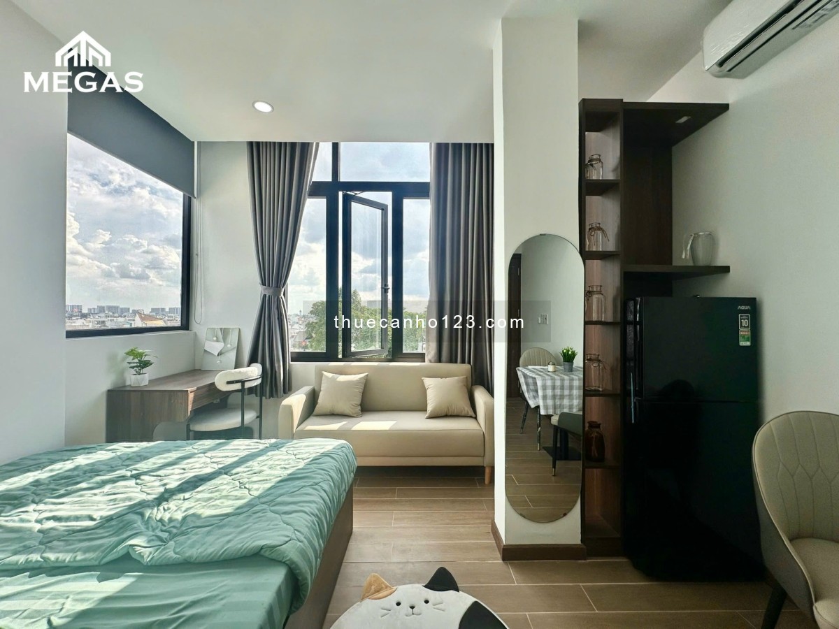 Căn hộ studio full nội thất – View cửa sổ to ngay sau Emart Phan Văn Trị