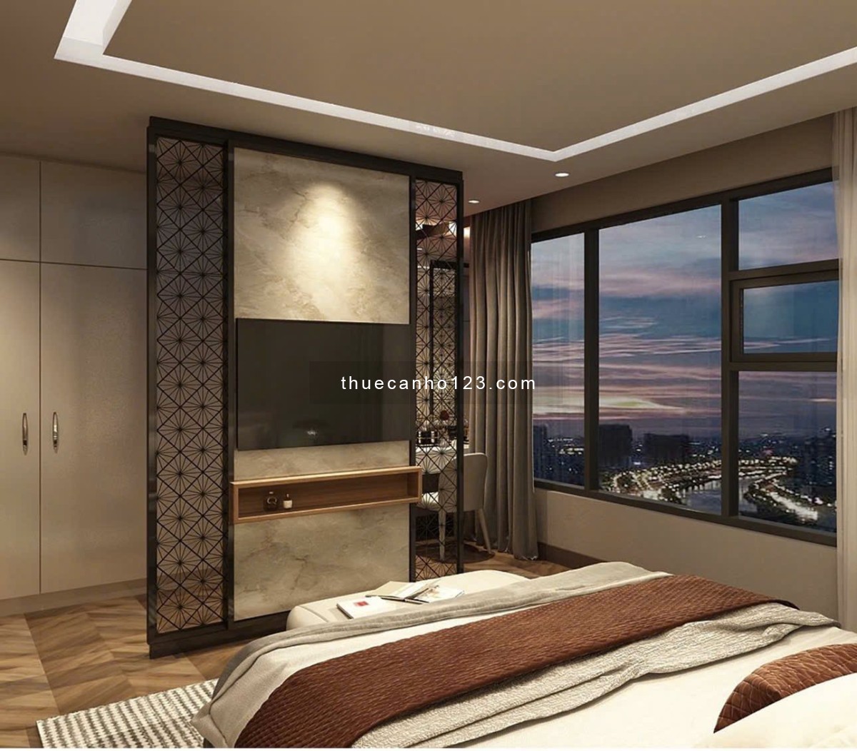 Cho Thuê Sunwah Pearl 3PN – Trục GH08 Đẹp Nhất Tòa, View Thoáng - Ảnh 4