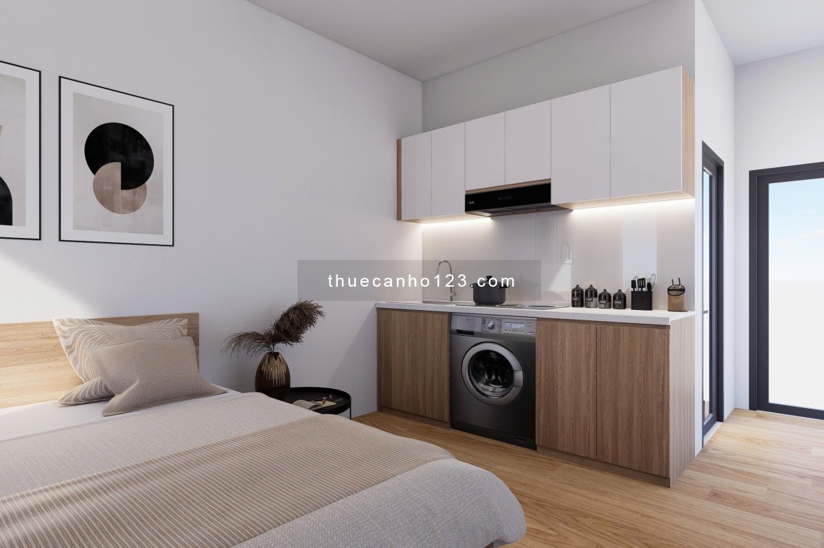 Cho Thuê Căn Hộ Studio Ban Công Full Nội Thất View Landmark - Ảnh 5
