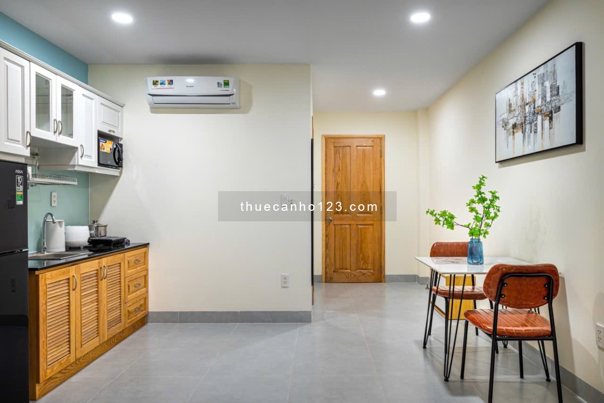 Căn hộ 1pn ban công máy giặt riêng tủ đồ lớn gần cv Hoàng Văn Thụ, sân bay Tân Sơn Nhất Tân Bình - Ảnh 9