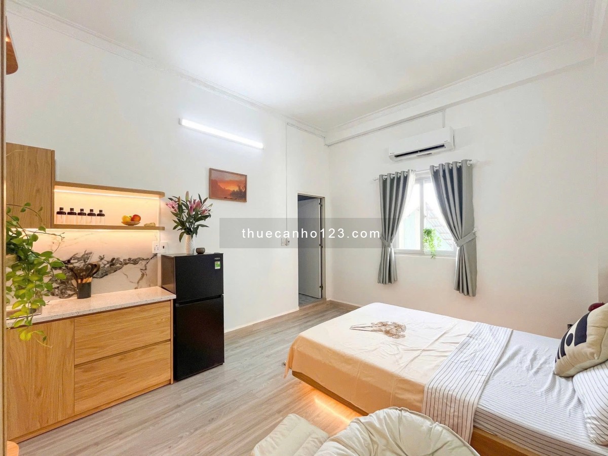 Căn hộ studio cửa sổ lớn full nội thất gần sân bay Tân Sơn Nhất, ga T3, etown Cộng Hoà Tân Bình - Ảnh 1