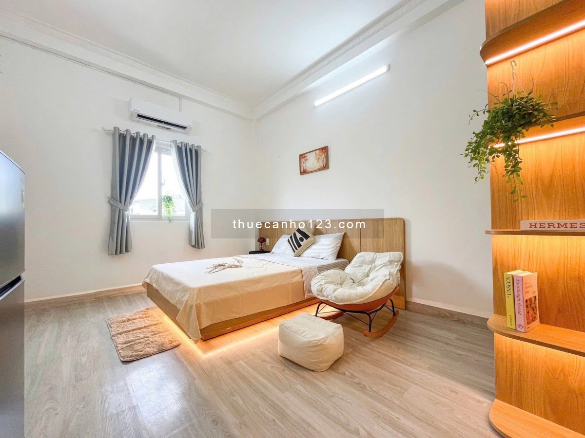 Căn hộ studio cửa sổ lớn full nội thất gần sân bay Tân Sơn Nhất, ga T3, etown Cộng Hoà Tân Bình - Ảnh 2