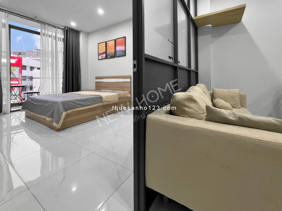 Trống căn hộ 1PN ban công lớn – Full nội thất – Thuận tiện đi lại quận trung tâm - Ảnh 1