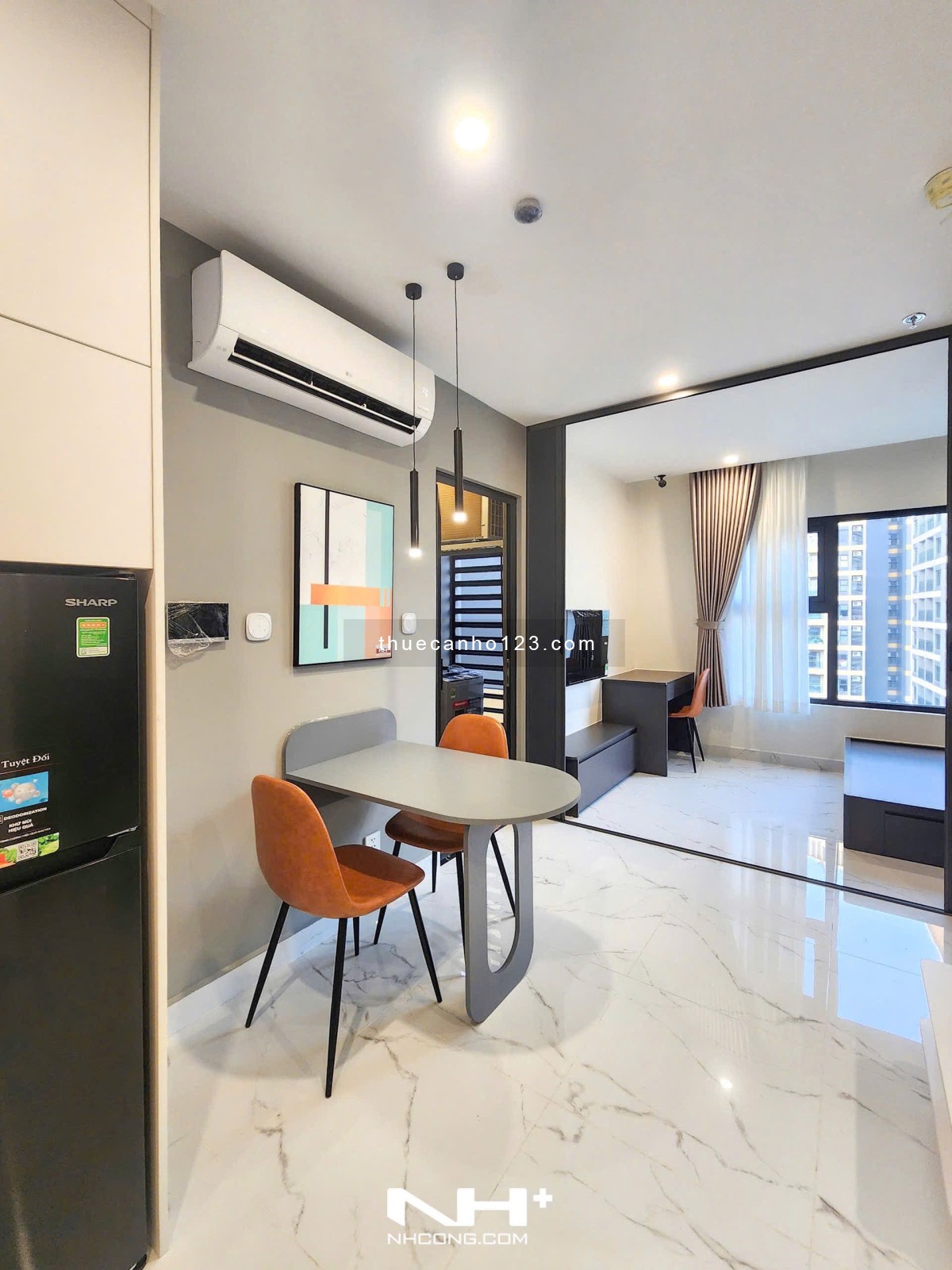 CHO THUÊ căn hộ Studio – Full nội thất đẹp mới 100% | View ngoài nhìn về BS - Ảnh 3