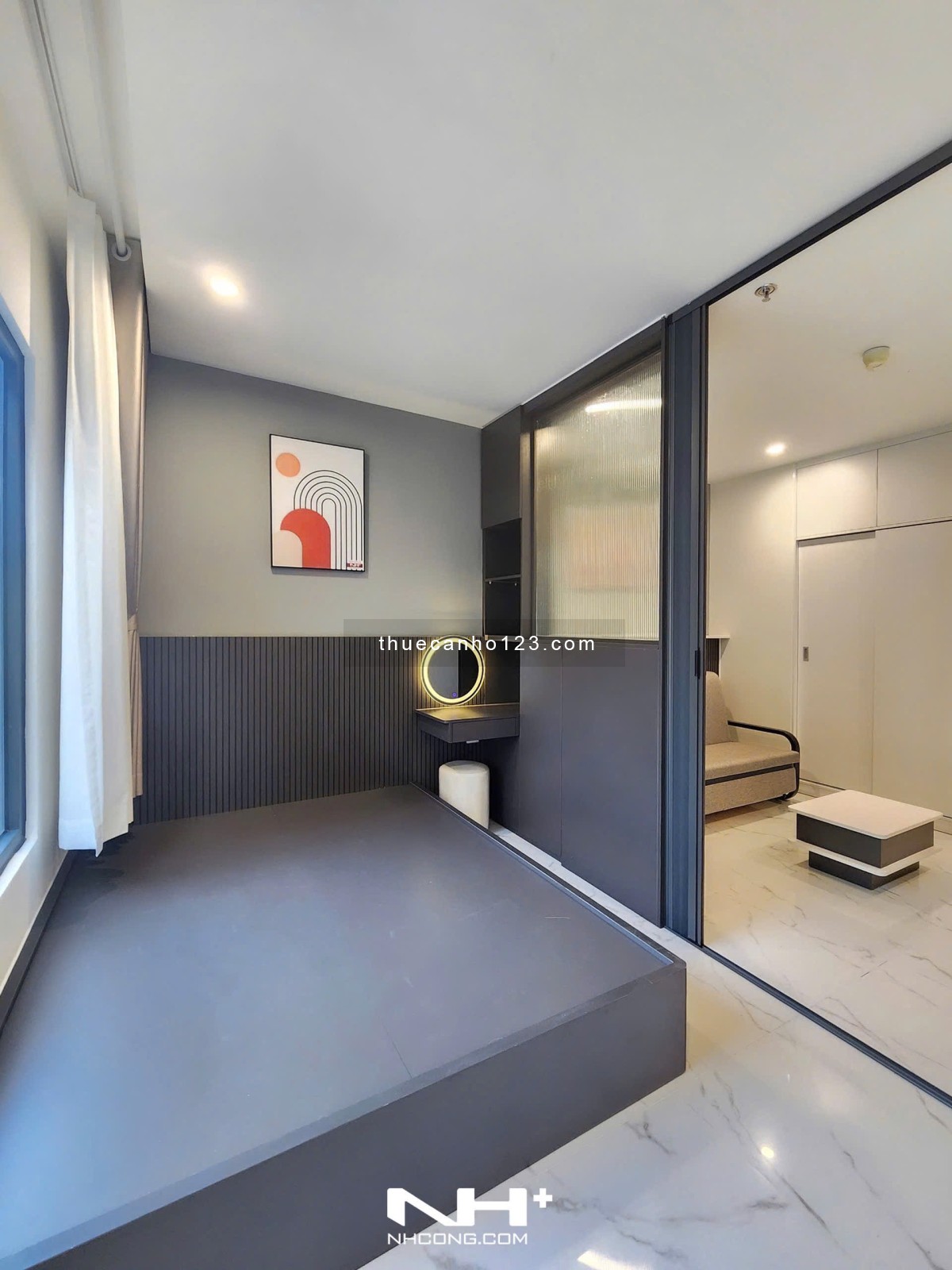 CHO THUÊ căn hộ Studio – Full nội thất đẹp mới 100% | View ngoài nhìn về BS - Ảnh 8