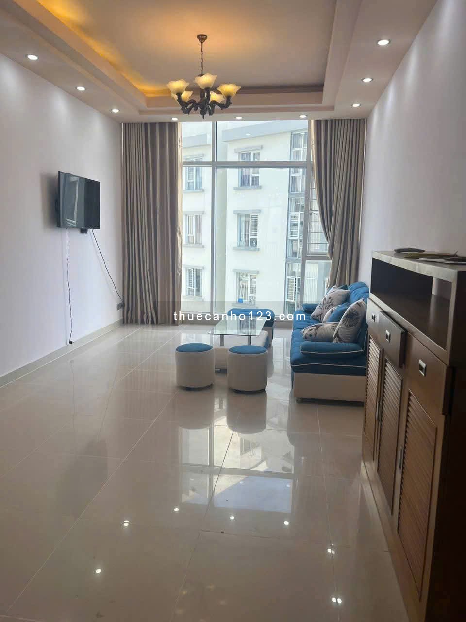 Chung cư Saigonres, Nguyễn Xí, BT: 90m2, NTCB, 2p ngủ. 13triệu - Ảnh 1