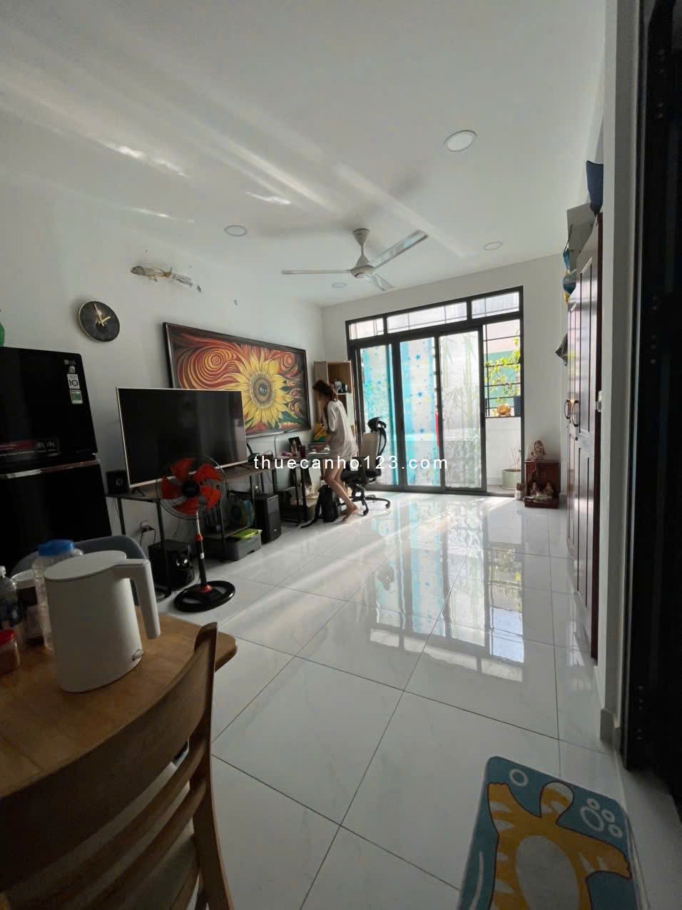 CHung cư Nguyễn Tri Phương, P8, Q5, 70m2, 2PN, 1WC, Lầu 4, Thang bộ, 9tr/th. - Ảnh 2
