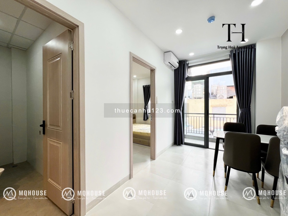 Hệ Thống Căn Hộ 1PN Ban Công Thoáng Mát, Full Nội Thất, Tiện Di Chuyển Các Quận - Ảnh 1