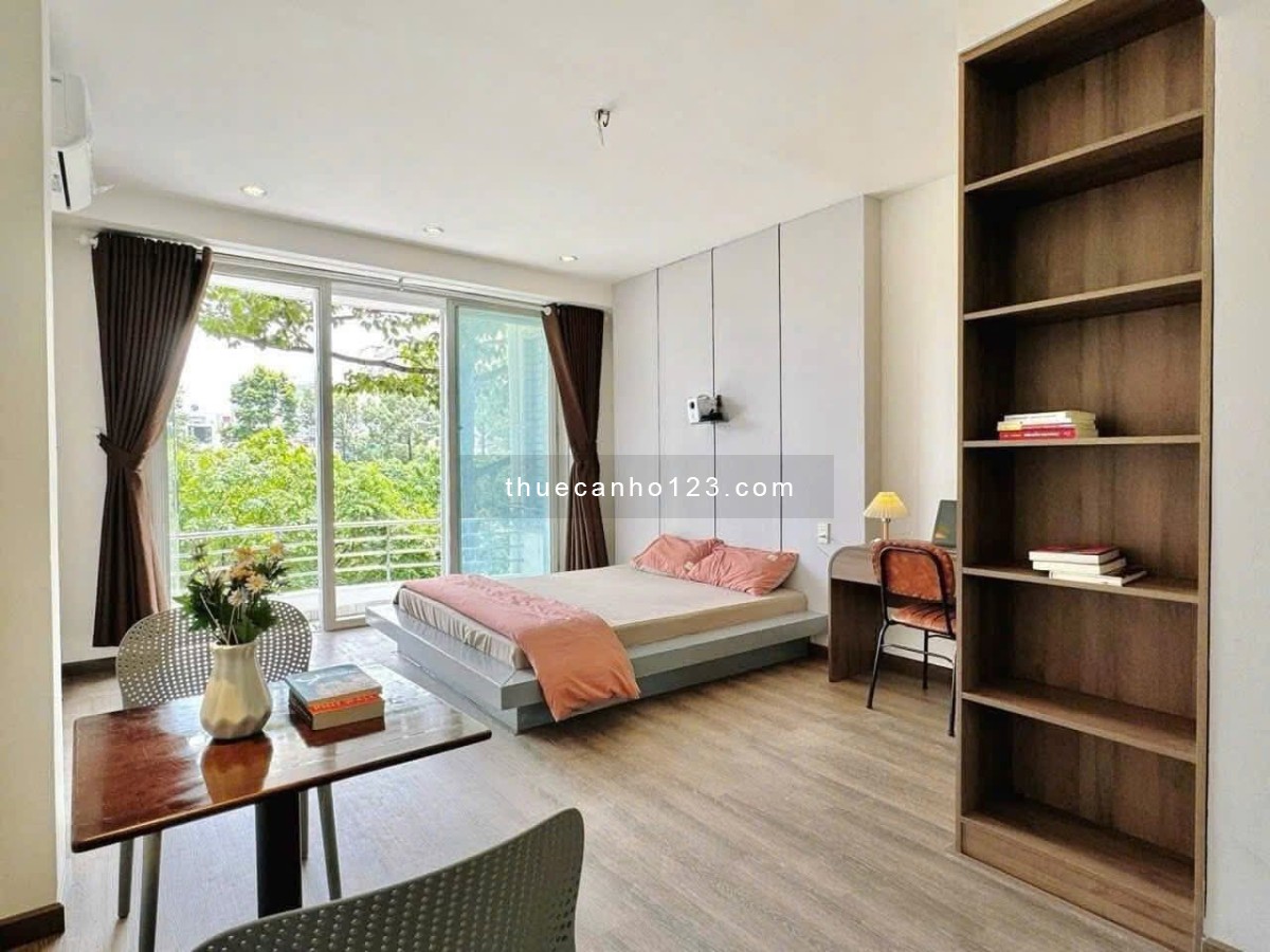 Cho thuê CHDV 40m² ở Nguyễn Hữu Cảnh, gần cầu Thị Nghè, full nội thất, có ban công ở - Ảnh 1