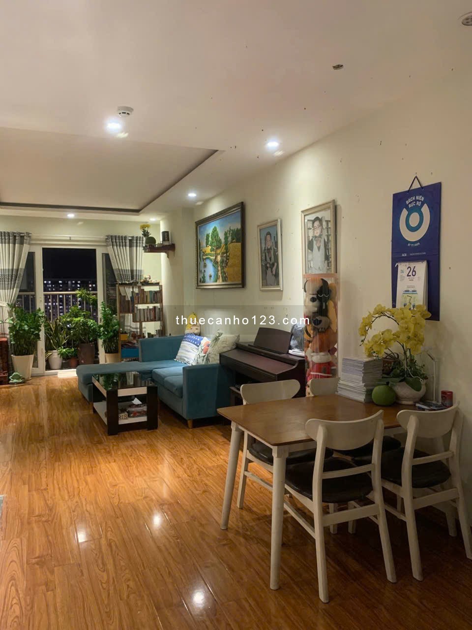 Chung cư Nguyễn Thông, P9, Q3: 100m2, 3p ngủ, căn góc, 15tr/th - Ảnh 1