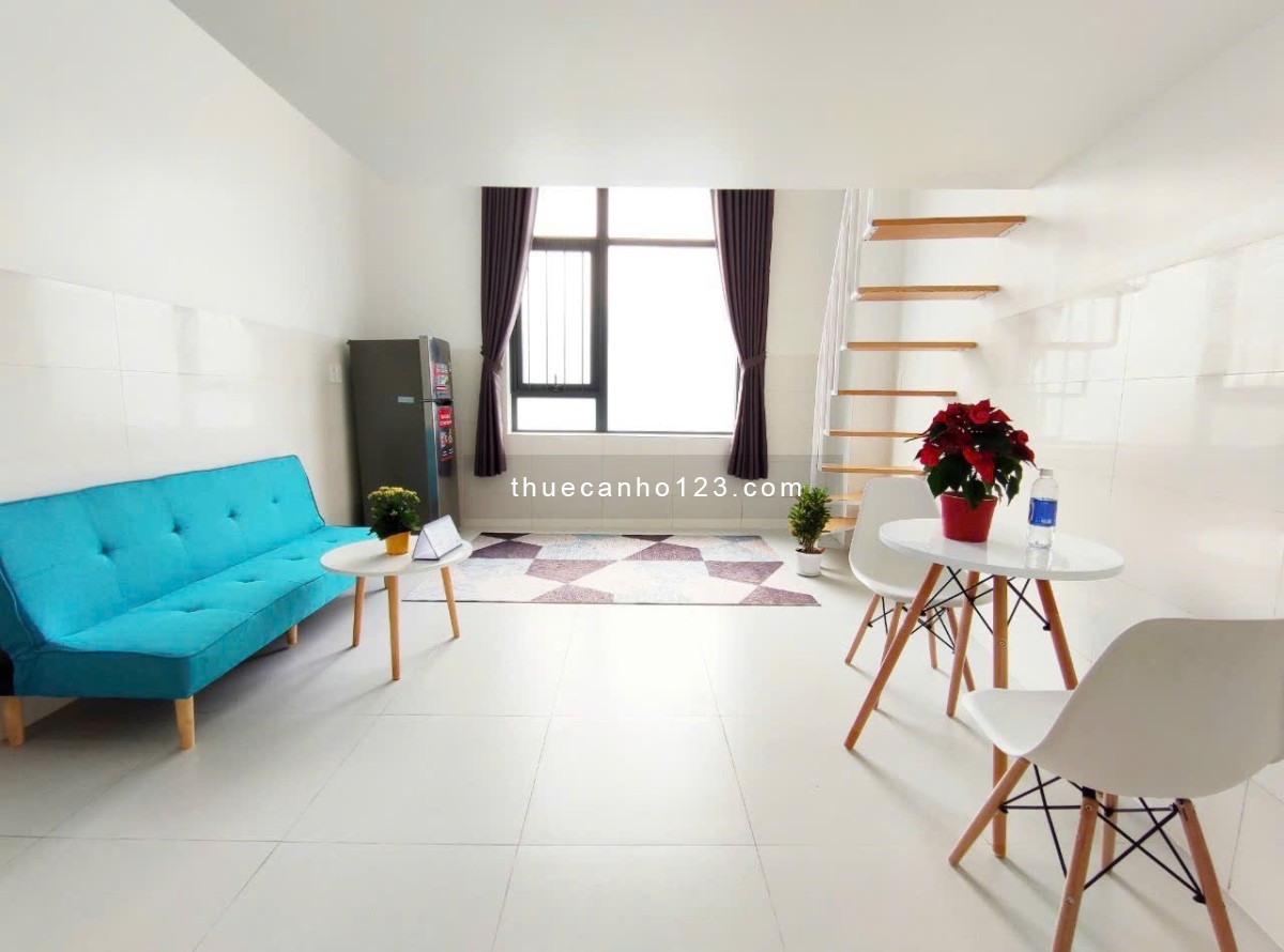 Cho thuê căn hộ duplex cửa sổ lớn gác cao gần sân bay Tân Sơn Nhất, GaT3, Hoàng Hoa Thám Tân Bình - Ảnh 1