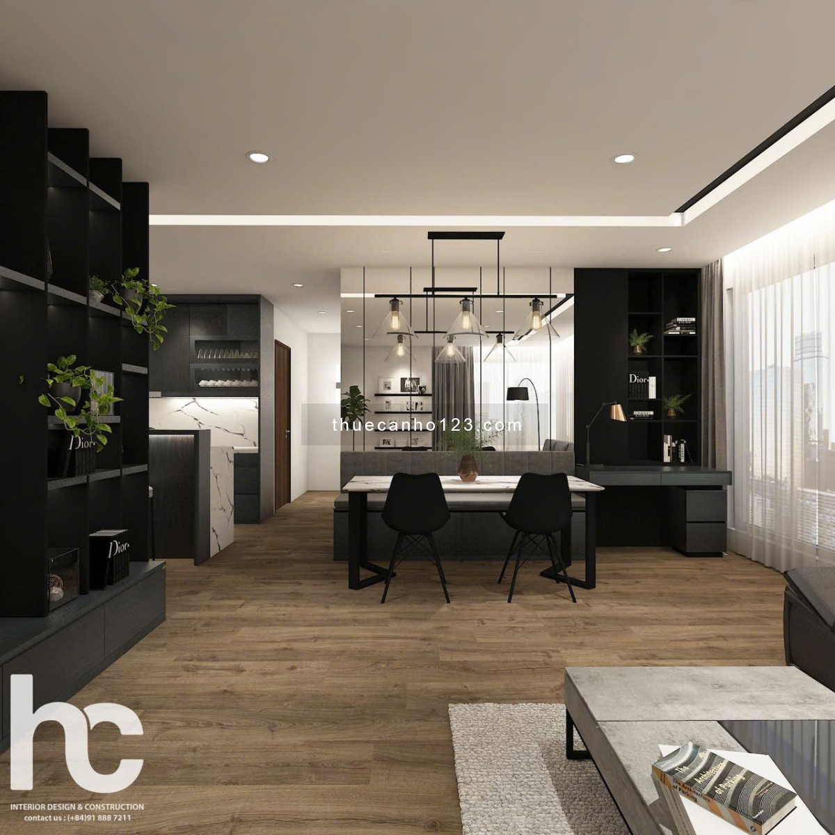 Cho thuê căn hộ Richstar Tân Phú 2PN 2WC nội thất mới full. - Ảnh 1