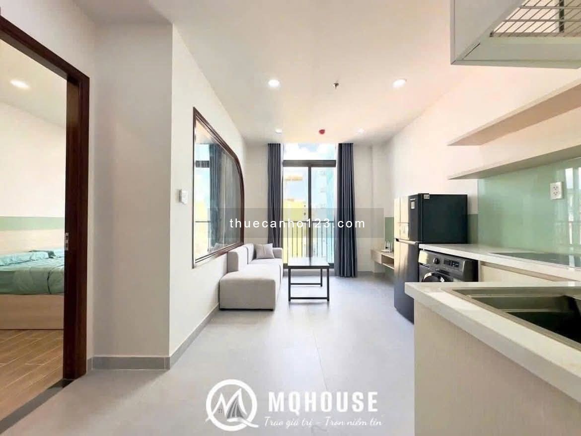 Cho thuê CHDV rộng 40m² ở đường Lê Quang Định, gần chợ Bà Chiểu, full nội thất, tách bếp, ban công - Ảnh 1