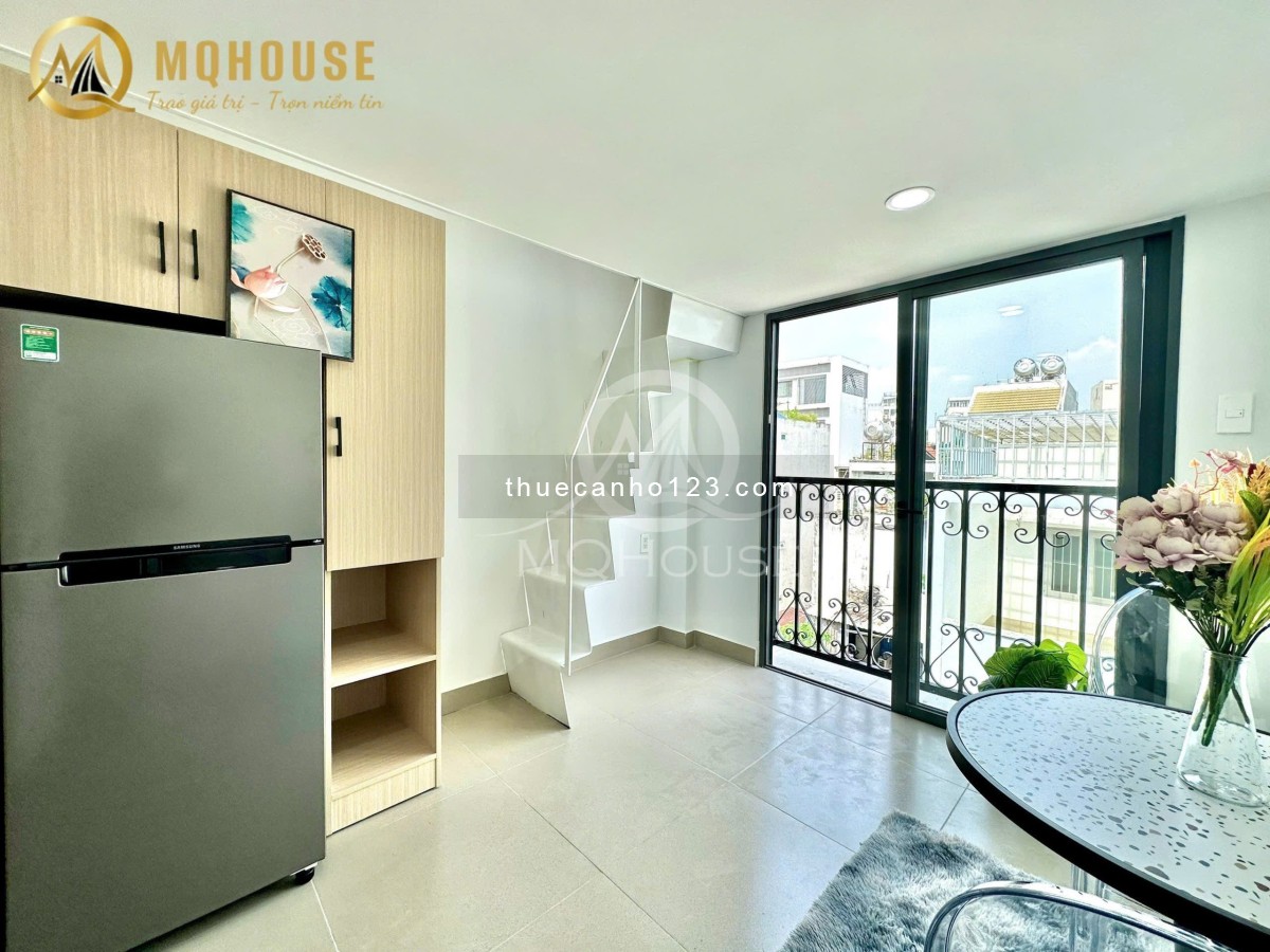 Căn hộ duplex ban công full nội thất gác cao 1m5 gần sân bay Tân Sơn Nhất, GaT3, quận Tân Bình - Ảnh 1