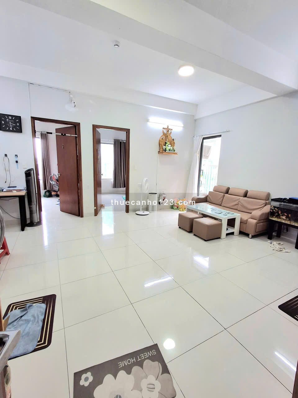 Chung cư Thái An 1, Nguyễn Văn QUá, Q12: 70m2, máy lạnh, ban công, 7,5tr, Nhà mới - Ảnh 1