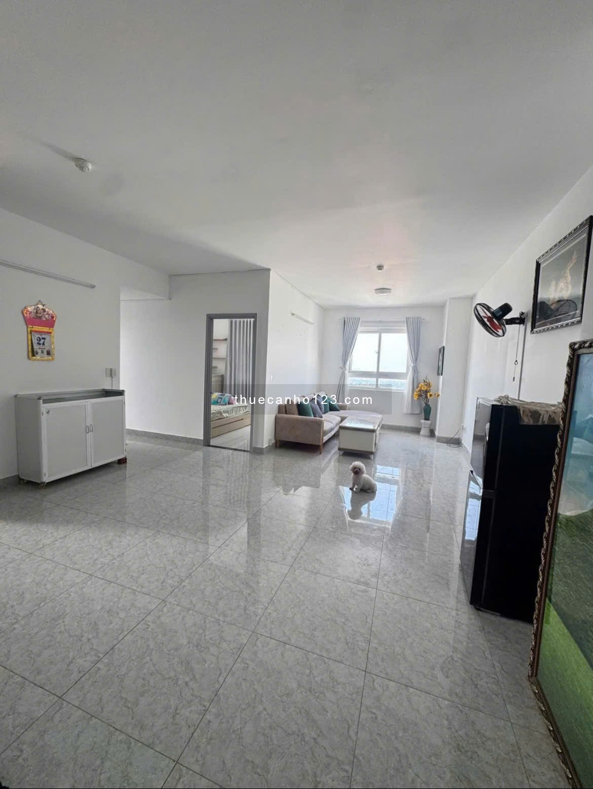 Giá 12tr5/th, Chung cư Mỹ Phước, Bùi Hữu Nghĩa, BT: 2p ngủ, 12,5triệu, Full NT, 90m2. - Ảnh 1