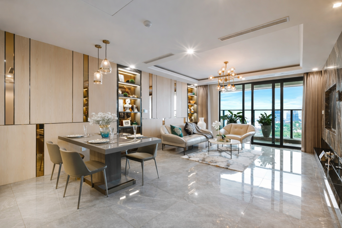 Thiết kế căn hộ Sunshine Dimond River chuẩn phong cách Châu Âu