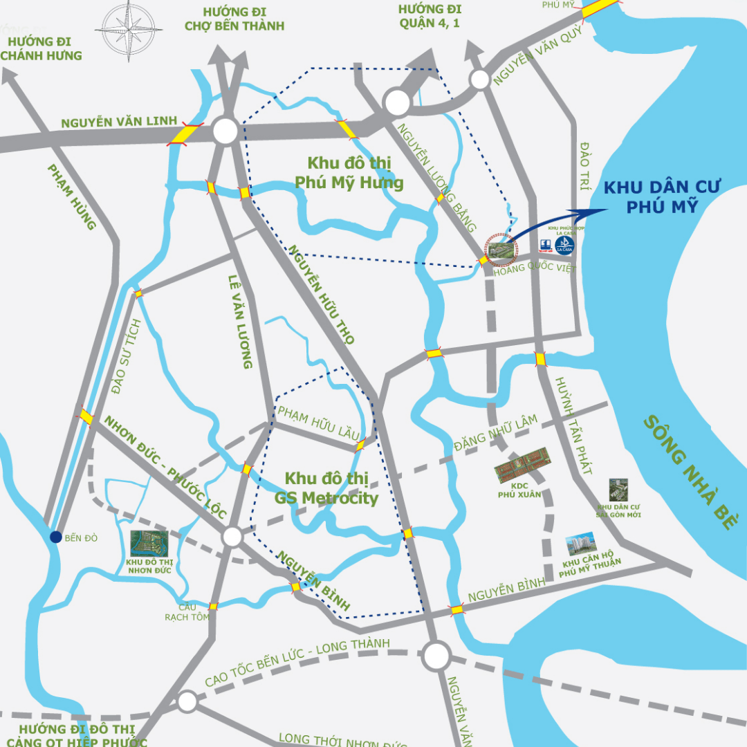 Vị trí dự án Phú Mỹ Vạn Phát Hưng Quận 7