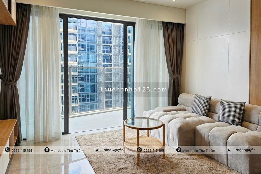 The Opera Residence cho thuê căn 2PN, NT đầy đủ, căn góc, view sông siêu đẹp - Ảnh 1
