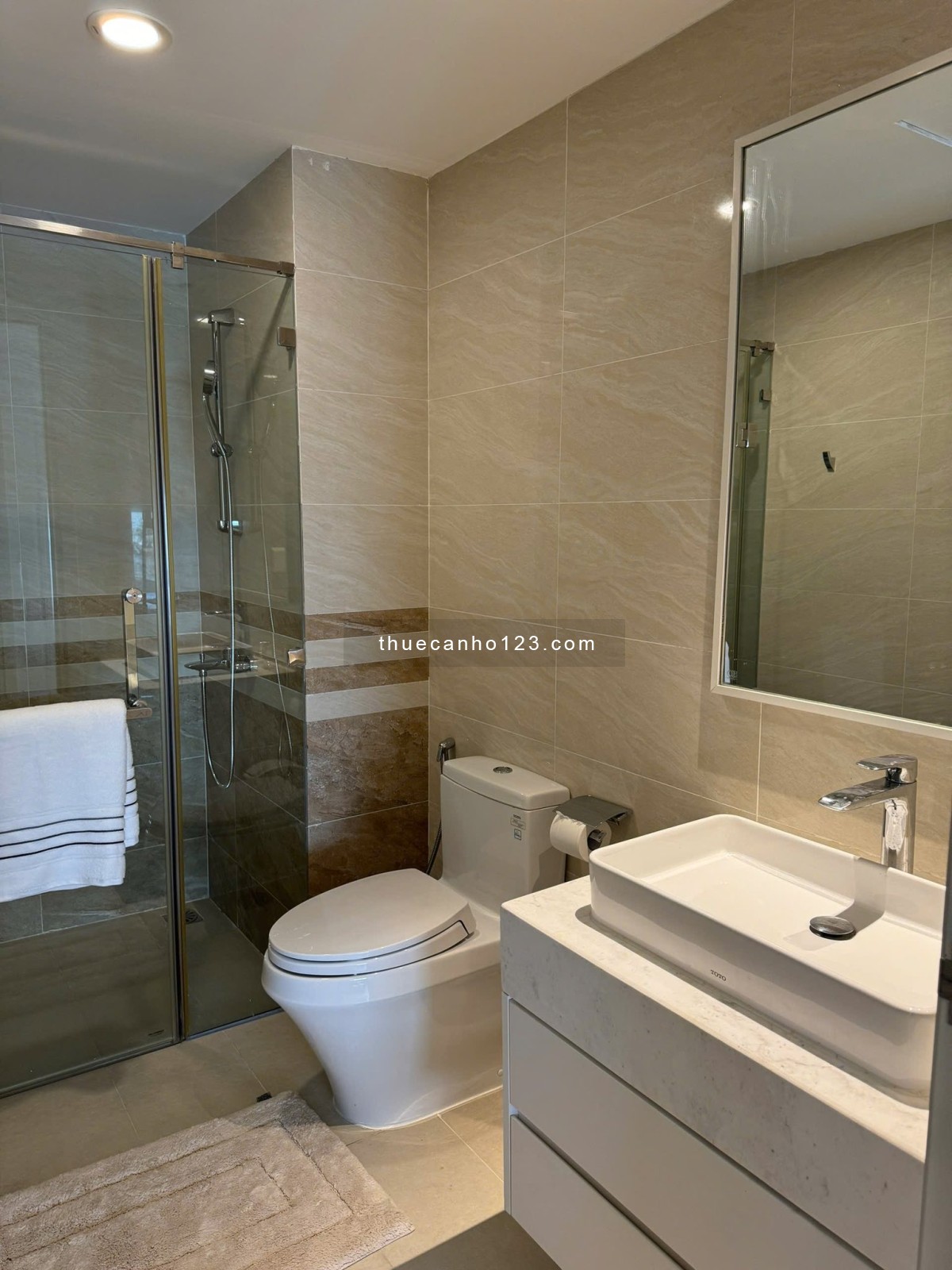 Cho thuê căn hộ SAIGON ROYAL 88m2, 2PN 2WC, Nội thất đầy đủ, View Bitexco - Ảnh 8