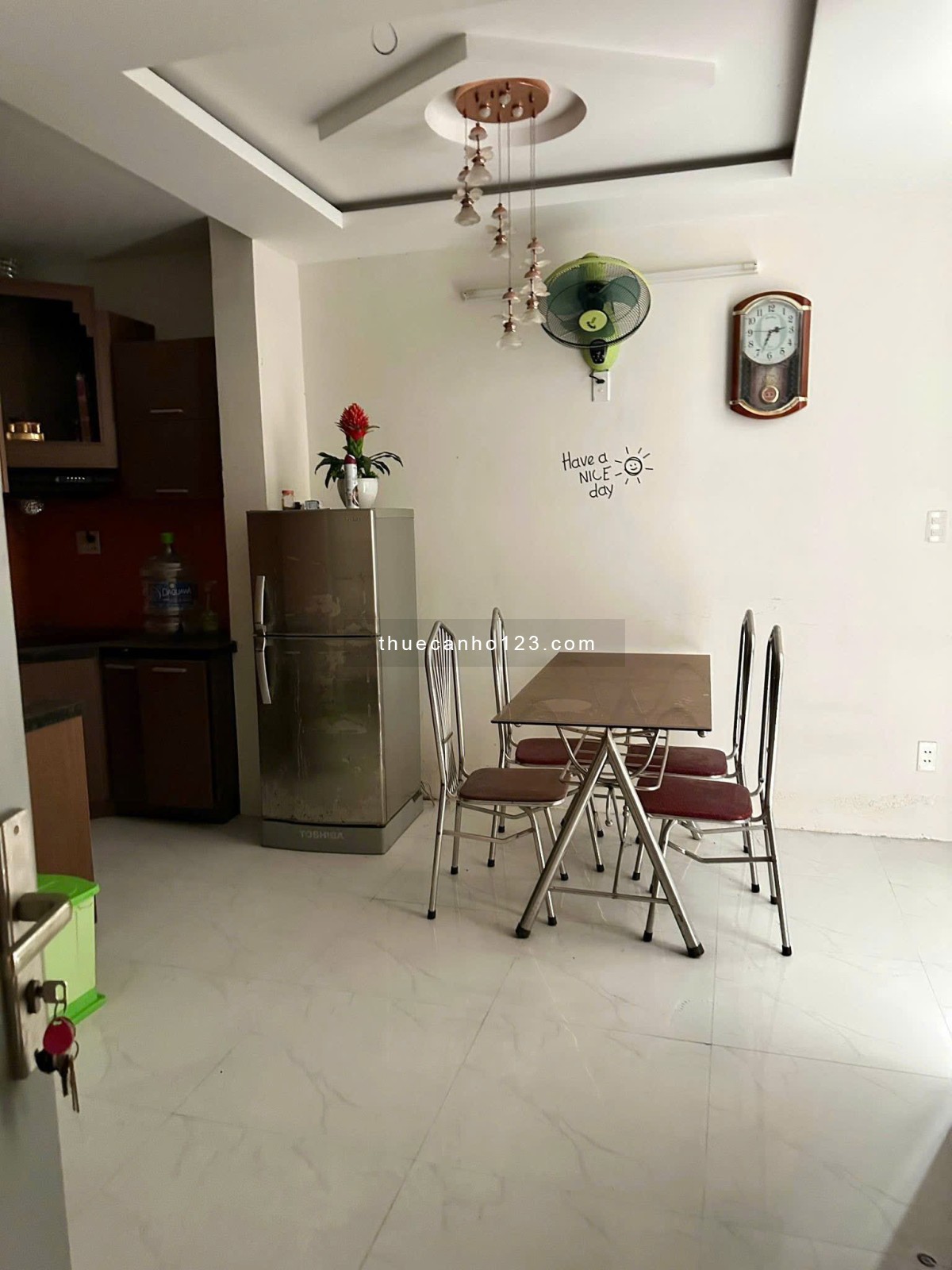 Chung cư 10A Trần Nhật Duật, Q1: 70m2, 11tr5/tháng, full NT, 2PN rộng. - Ảnh 1