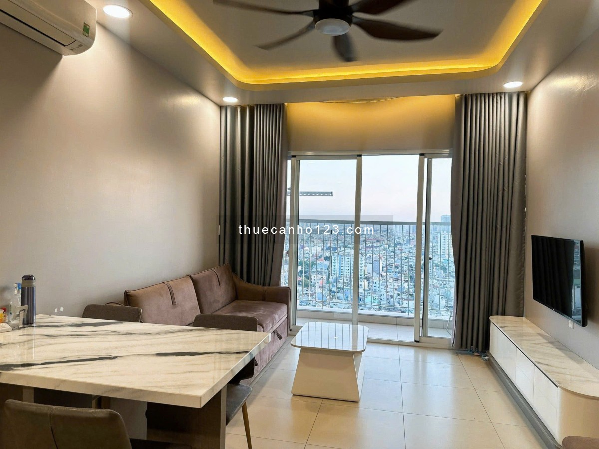 Chung cư Riverside 90, Nguyễn Hữu Cảnh, BT: 75m2, 2p ngủ, NT mới, 15tr5/th. - Ảnh 4