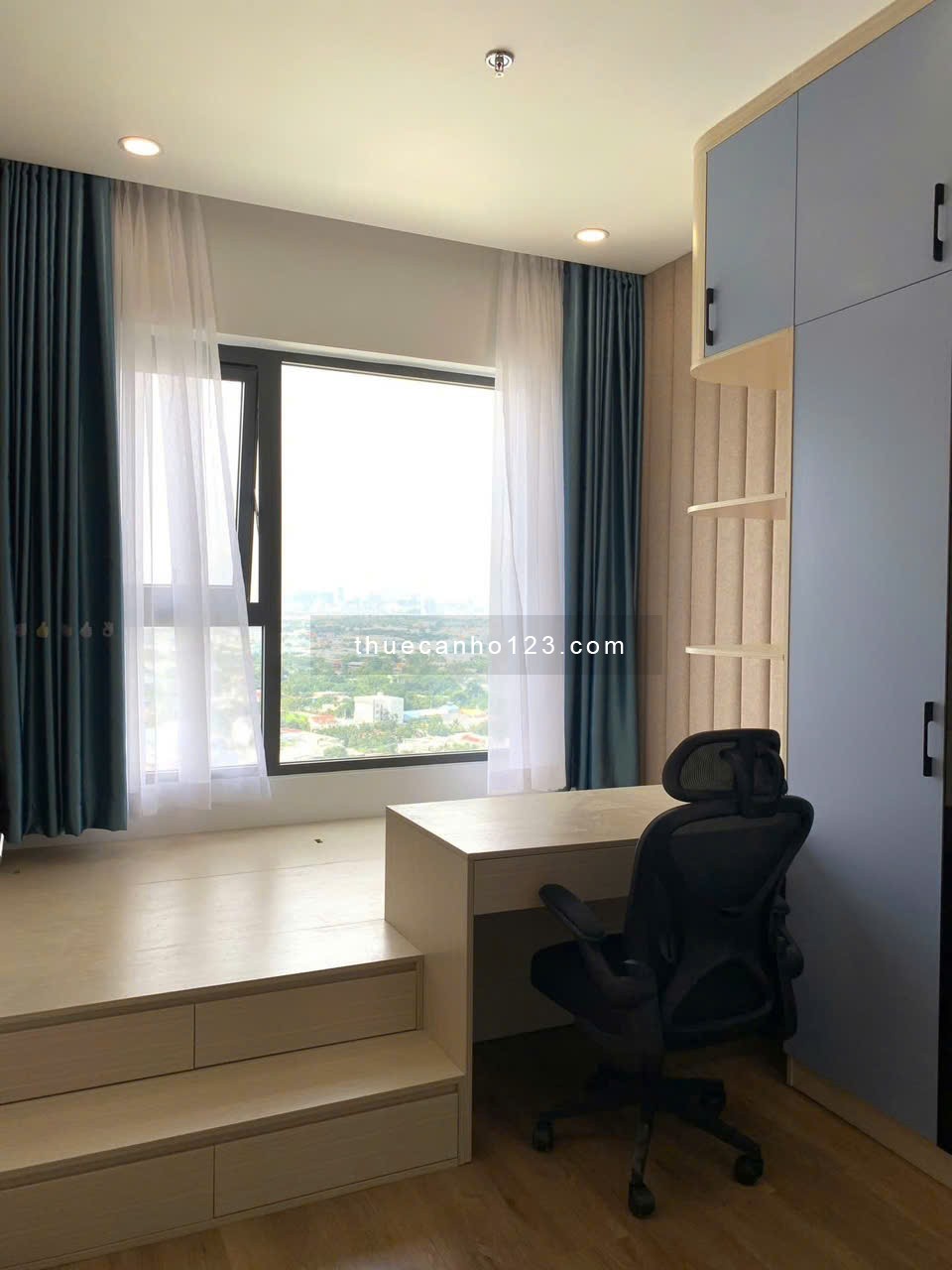Cho thuê CC The Manor 1, Nguyễn Hữu Cảnh, BT: 2p ngủ, NTCC, 70m2, 16tr - Ảnh 4