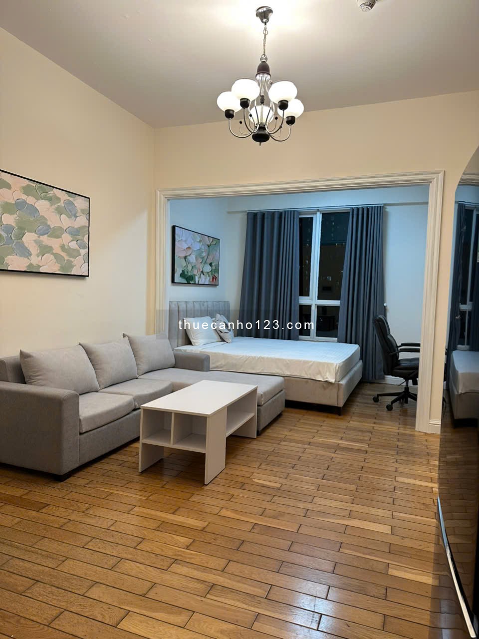 Cho thuê căn hộ studio The Manor, nội thất đầy đủ giá 12 triệu/tháng - Ảnh 1