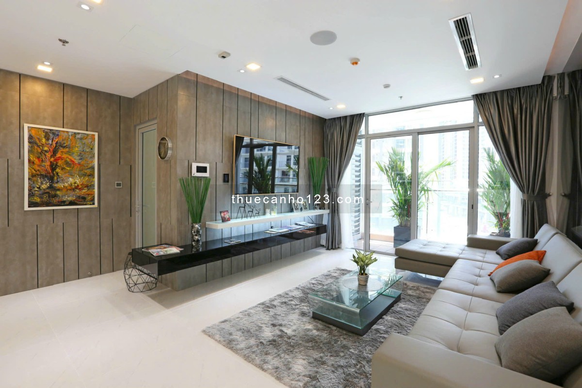 Cho thuê căn hộ Vinhomes Central Park – Park 6A - 4PN3WC - Full nội thất cao cấp - Ảnh 1