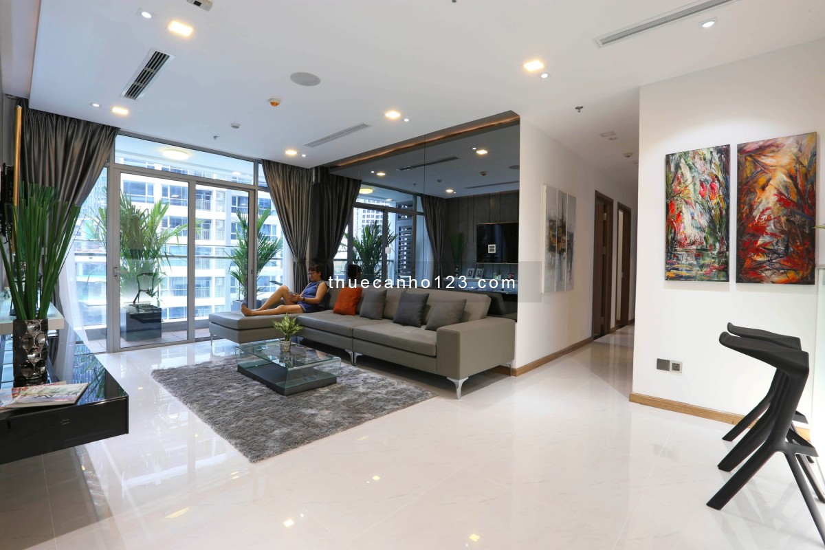 Cho thuê căn hộ Vinhomes Central Park – Park 6A - 4PN3WC - Full nội thất cao cấp - Ảnh 2