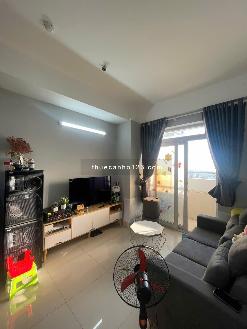 Chung cư Mỹ Phước, Bùi Hữu Nghĩa, BT: 2p ngủ, 80m2, NT đủ, 12tr/th - Ảnh 1