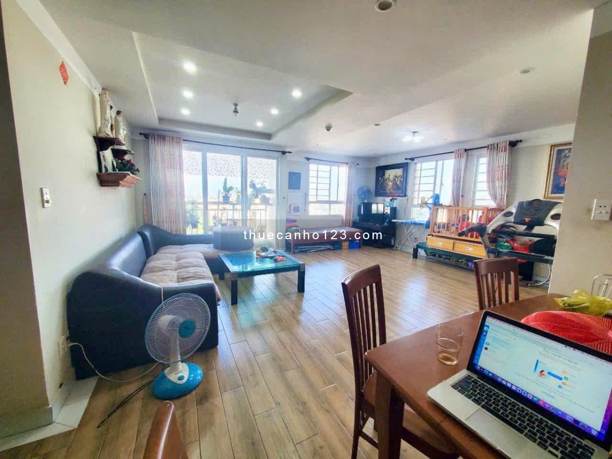 Chung cư 590 CMT8, Q3: 110m2, 3p ngủ, căn góc, 15triệu/th - Ảnh 2