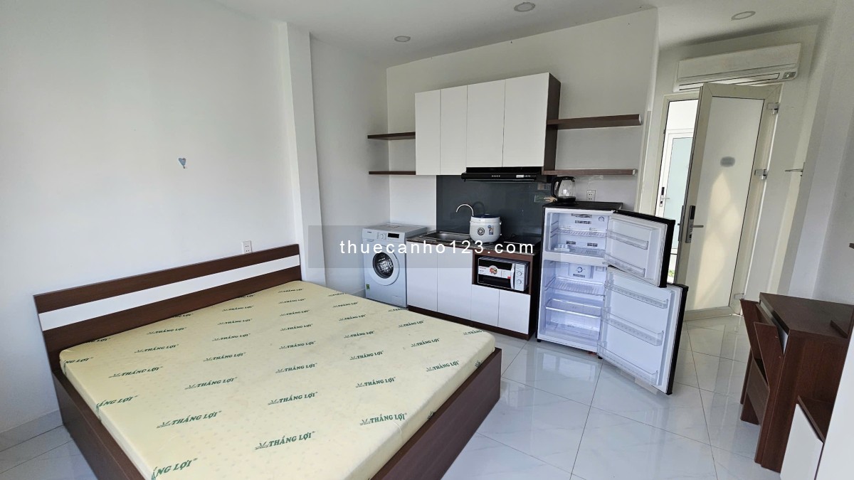 Mới 100%???? Căn hộ dịch vụ 30m2 ngay Nguyễn Gia Trí gần nút gia Hàng Xanh và Điện Biên Phủ - Ảnh 3