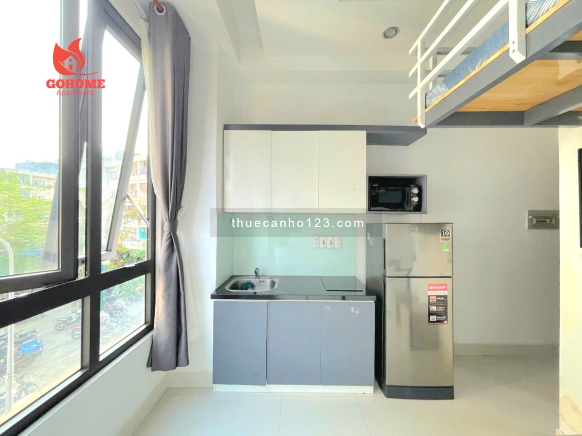 Căn hộ có gác nhiều ánh sáng gần chợ Bến Thành - Bùi Viện Quận 1 - Ảnh 2
