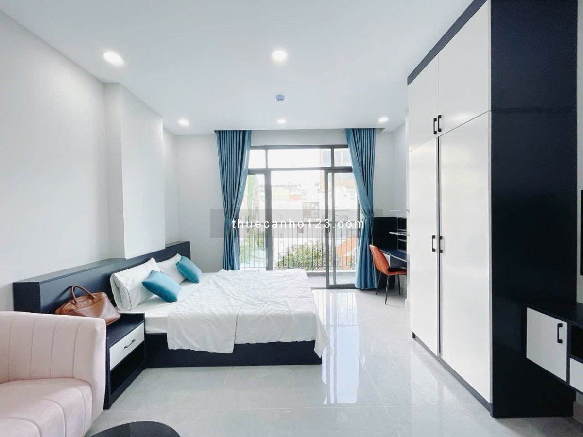 Cho thuê căn hộ 1PN rộng 40m2 - balcony - thang máy - chợ Tân Định - CV Lê Văn Tám - bờ kè Hoàng Sa - Ảnh 1