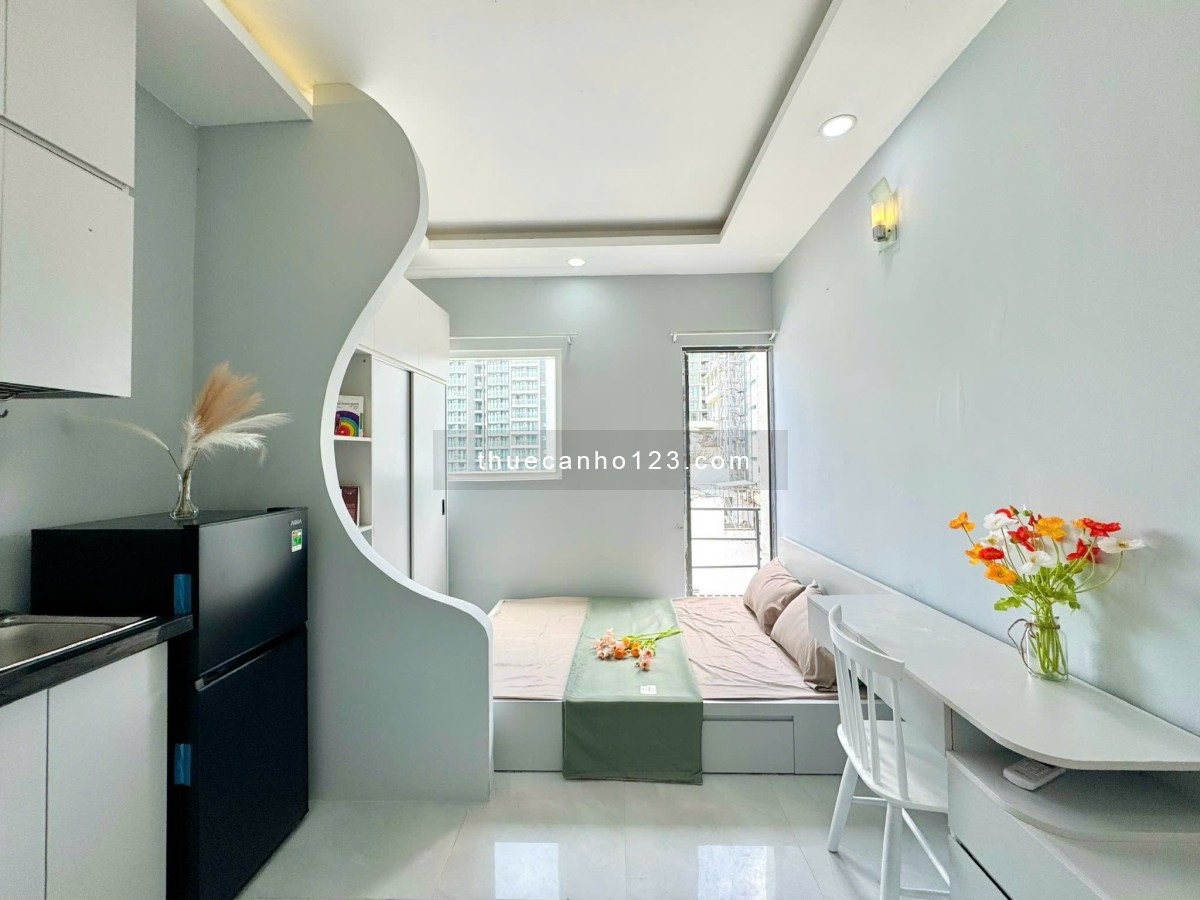 Cho thuê căn hộ studio ban công thang máy full nt Nguyễn Văn Cừ gần Võ Văn Kiệt Trần Hưng Đạo quận 1 - Ảnh 3