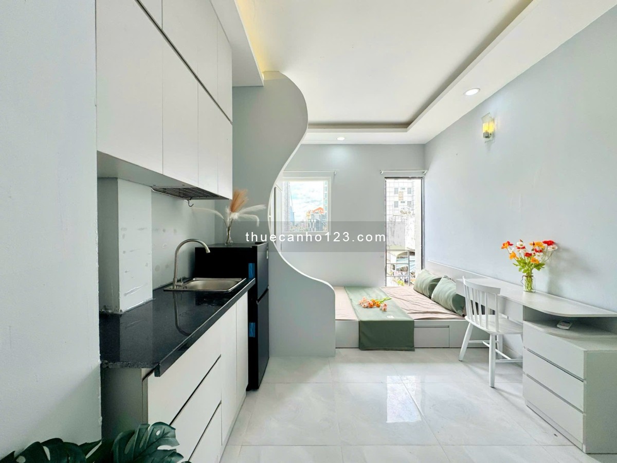 Cho thuê căn hộ studio ban công thang máy full nt Nguyễn Văn Cừ gần Võ Văn Kiệt Trần Hưng Đạo quận 1 - Ảnh 5