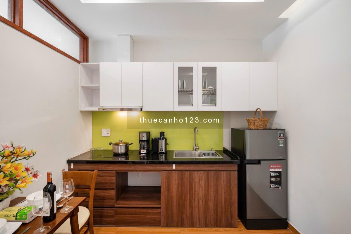 Cho thuê căn hộ studio ban công full nt máy giặt riêng ở Lê Lai gần chợ Bến Thành quận 1 - Ảnh 4