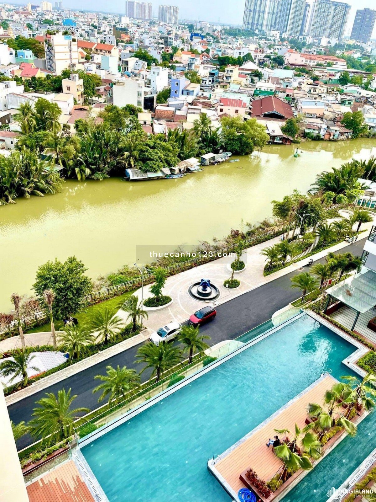 Cho thuê Dlusso Căn góc Duokey (105m,3pn full giá 21tr/th) View trực diện Sông và Công Viên, nhà mới - Ảnh 6