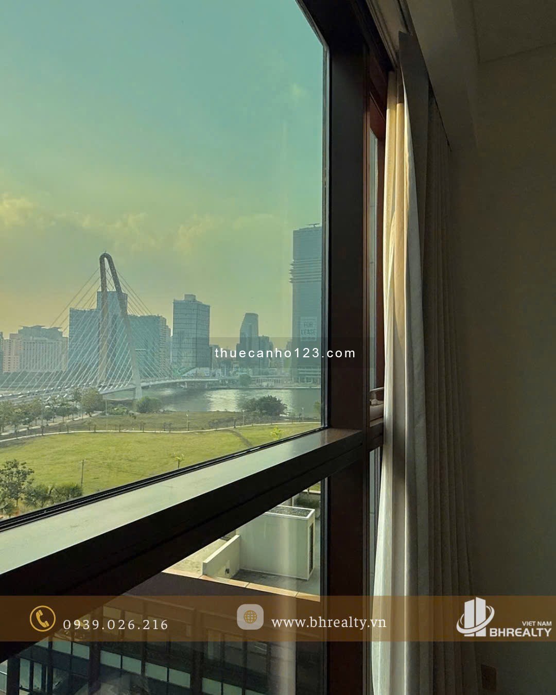 THE GALLERIA : CHO THUÊ CĂN HỘ 3PN - VIEW CẦU BA SON - FULL NT - Ảnh 2