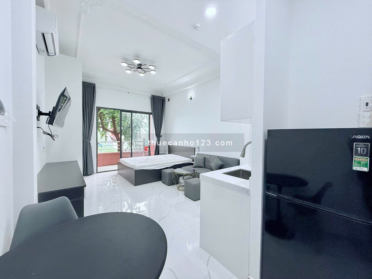CHO THUÊ NÈ!! STUDIO BAN CÔNG MÁY GIẶT RIÊNG FULL NỘI THẤT SIÊU XỊN Q4 - SÁT Q1 - Ảnh 9