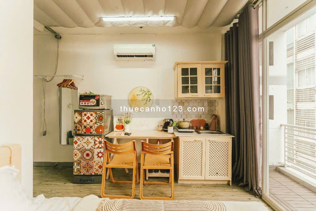 Căn hộ studio ban công rộng rải vibe Vintage siêu xinh tại đường Lê Văn Sỹ,Quận Phú Nhuận 0948881039 - Ảnh 3