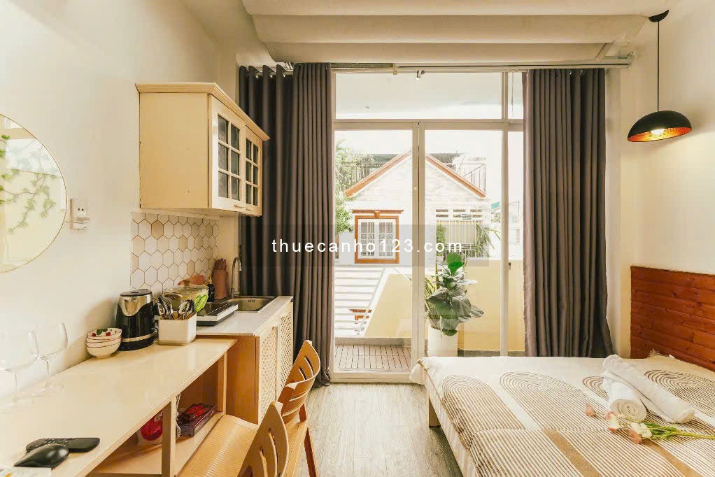 Căn hộ studio ban công rộng rải vibe Vintage siêu xinh tại đường Lê Văn Sỹ,Quận Phú Nhuận 0948881039 - Ảnh 9