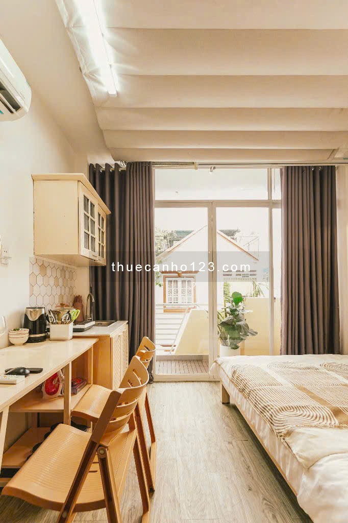 Căn hộ studio ban công rộng rải vibe Vintage siêu xinh tại đường Lê Văn Sỹ,Quận Phú Nhuận 0948881039 - Ảnh 1
