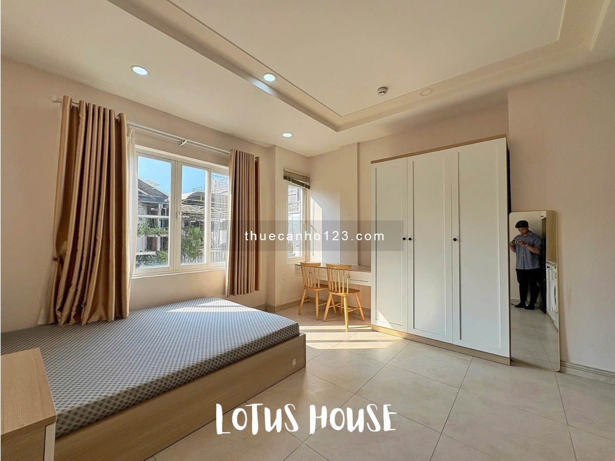 Studio for Rent with Large Window, Bright & Airy Fully Furnished, Private Washing Machine Tan Binh - Ảnh 4