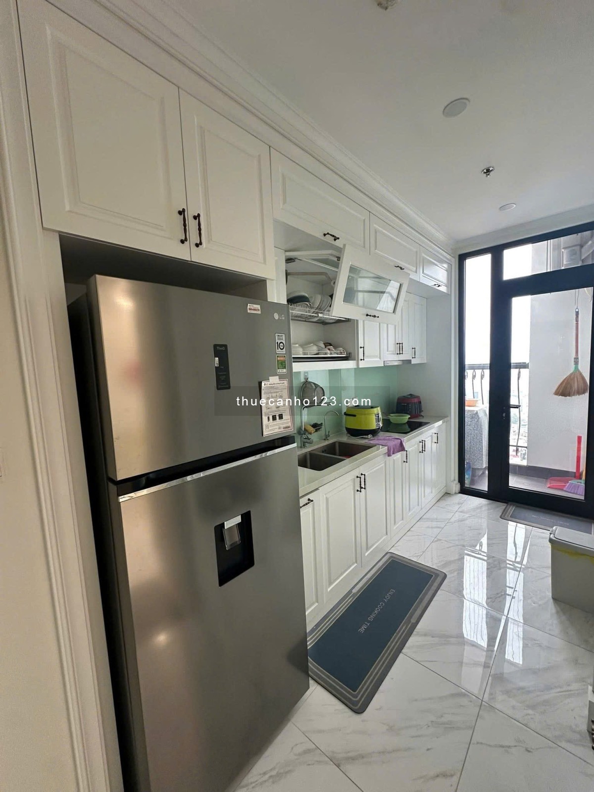 Chung cư Satra, Phan Đăng Lưu, PN, 90m2, 2p ngủ, nhà mới, NT, 16triệu - Ảnh 8