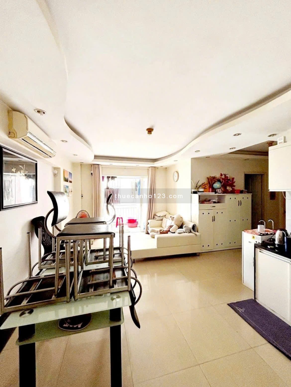 Cho thuê căn 85m2, có 3p ngủ, 2wc, nội thất - C/c Miếu Nổi giá 13tr5/th - Ảnh 4
