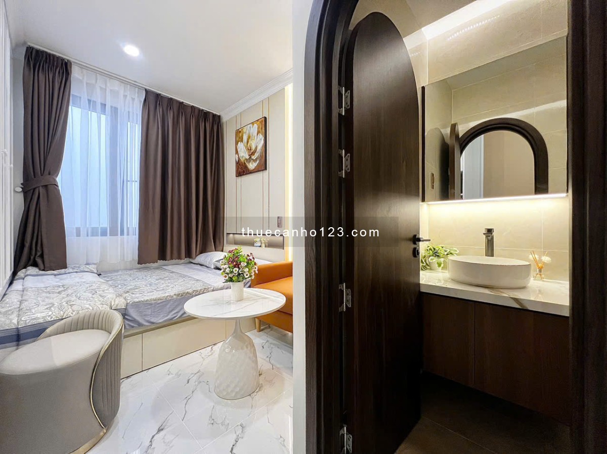 CHO THUÊ CĂN HỘ DỊCH VỤ HIỆN ĐẠI - CỬA SỔ TRỜI - FULL NỘI THẤT - THANG MÁY - GẦN QUẬN 1, QUẬN 3 - Ảnh 3